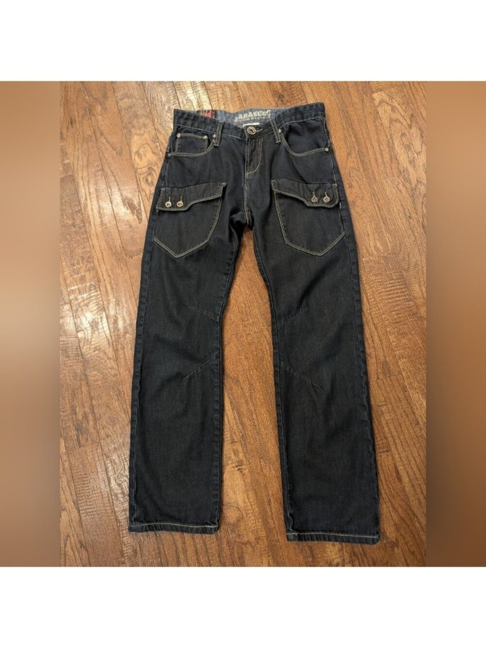 Parasuco Y2K jeans, Low Rise Long Slung Pockets Grunge Size 30 Unisex